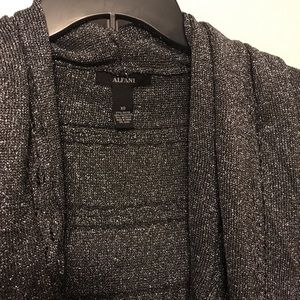 Alfani Shrug Silver Sweater